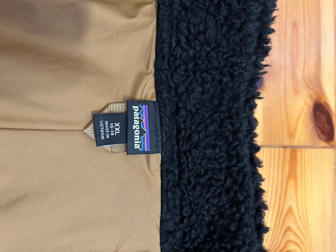 クロフネ　美品！パタゴニア　レトロx キッズ　ジャケット　XXL ブラック