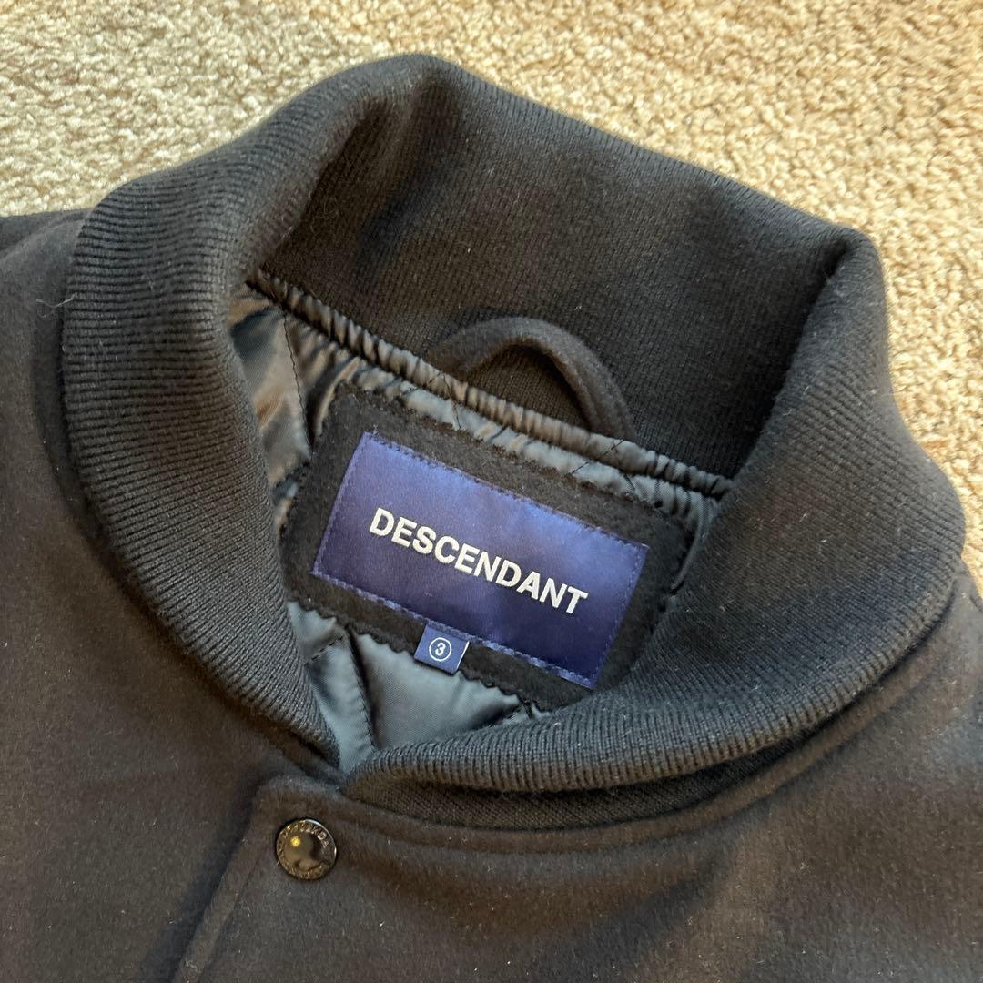 ディセンダント descendant ジャケット スタジャン サイズ3 黒