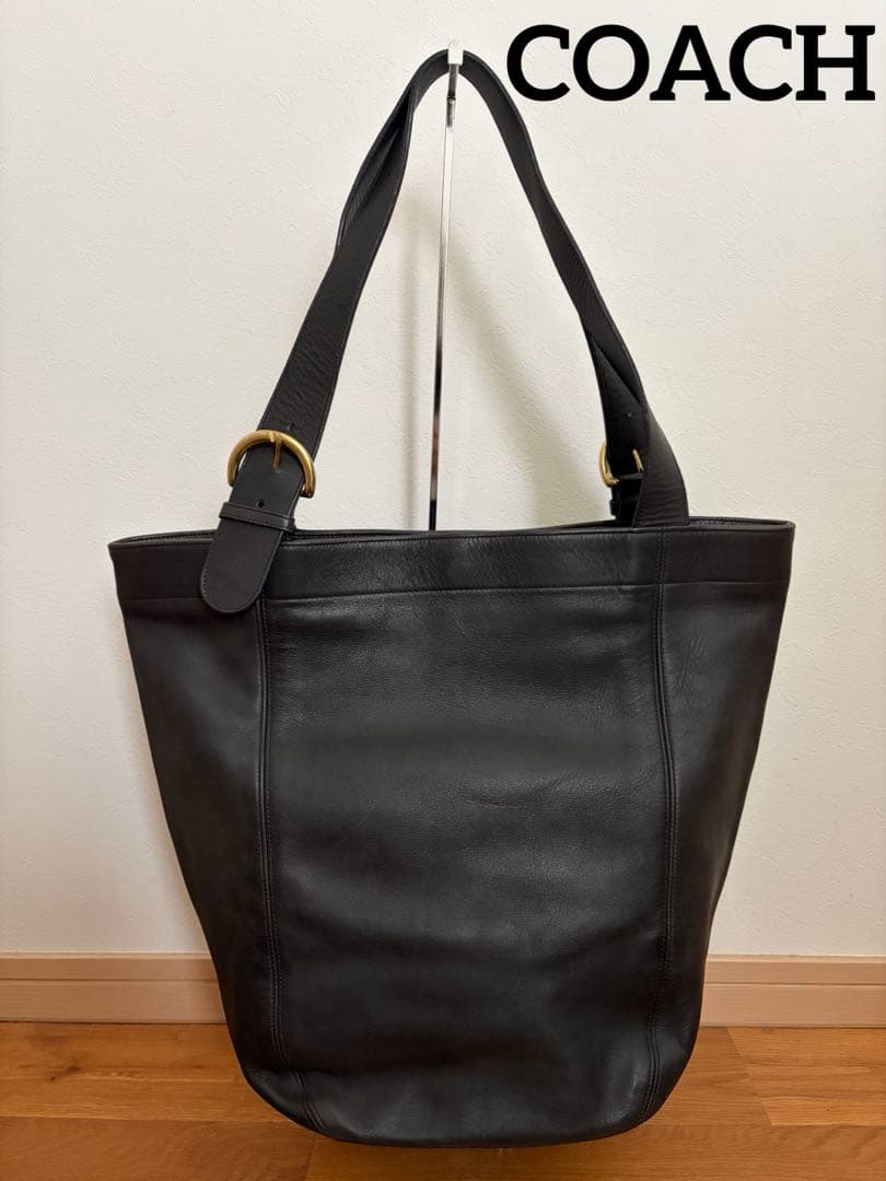 COACH/レザートートバッグ/大容量/オールドコーチ