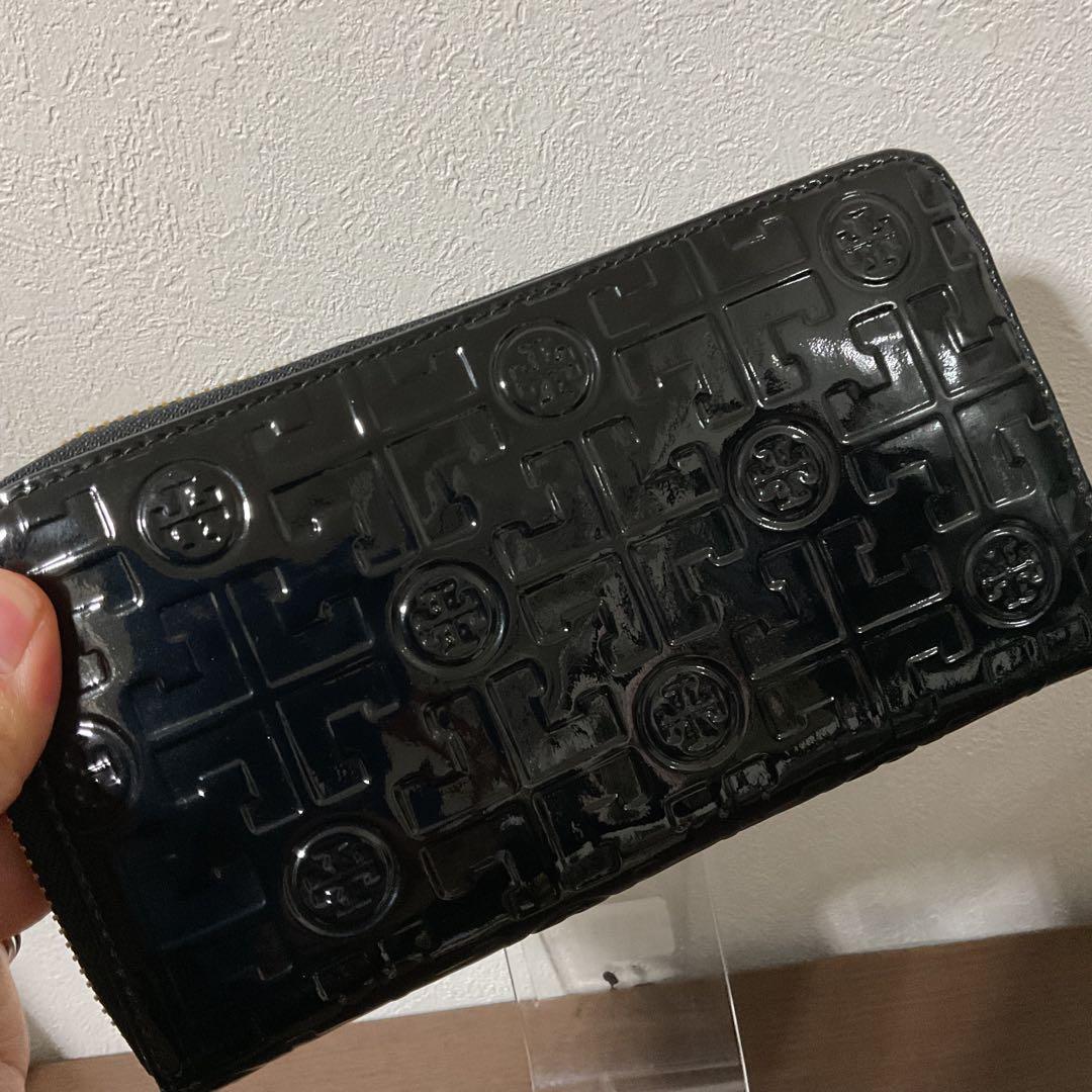 さんきょ使用2日 小銭入未使用 美品 トリーバーチ レザー ロゴ 長財布②