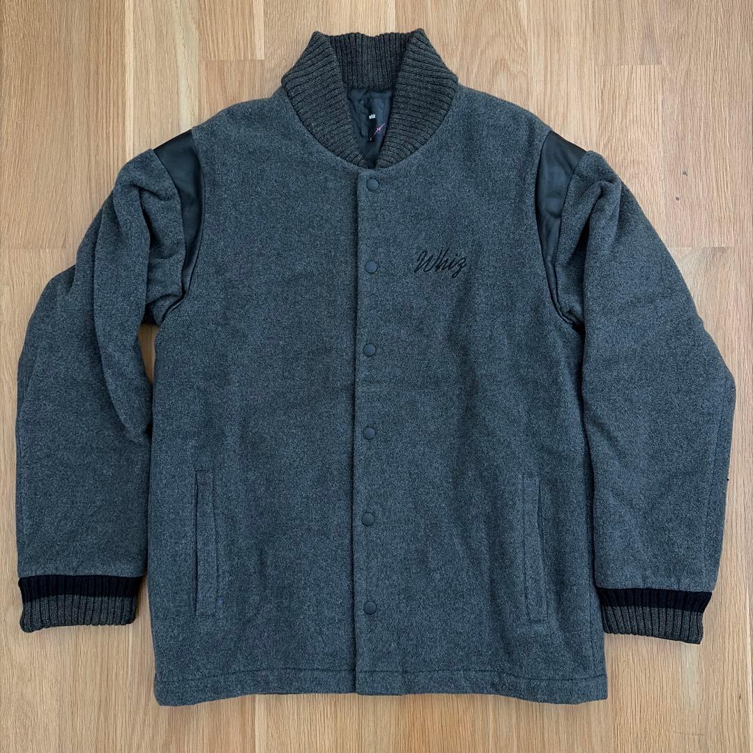 whiz エッジスタ チャコールグレー スタジャン Lサイズ