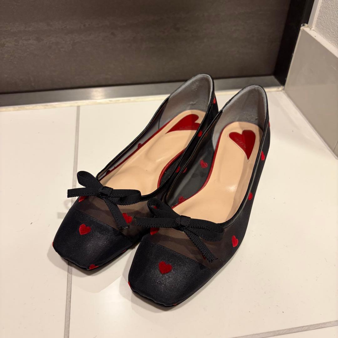 ダイアナ スクエアトゥバレエシューズ