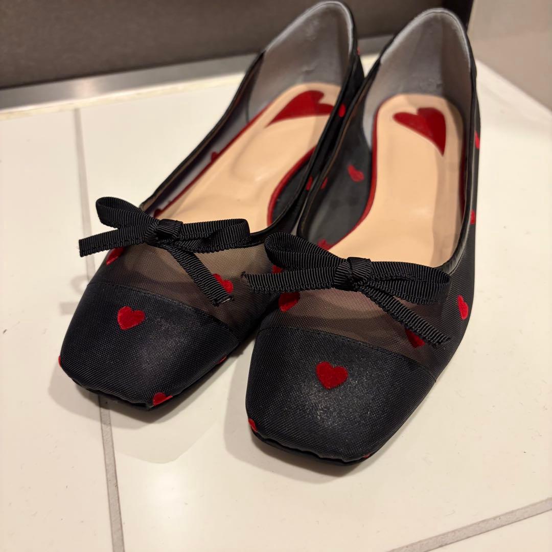 ダイアナ スクエアトゥバレエシューズ