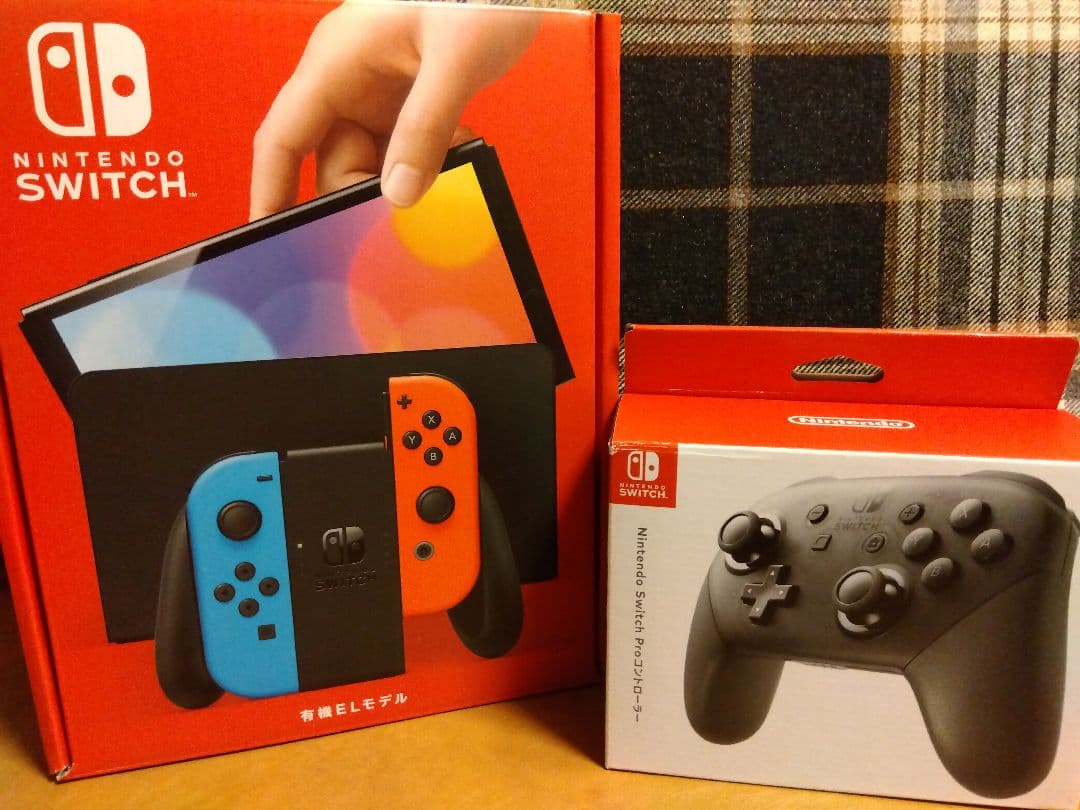 【美品】Nintendo Switch本体（有機EL）とProコントローラー