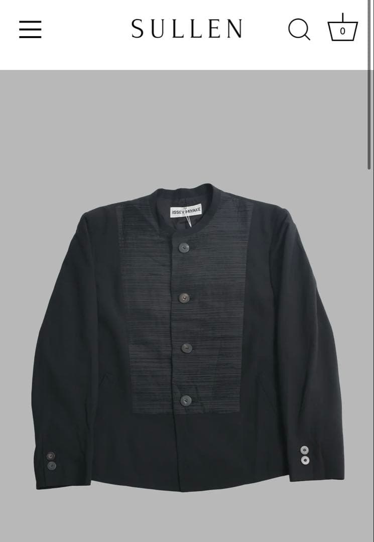 ジャケット・アウター ISSEY MIYAKE MAO COLLAR PLEATS JACKET