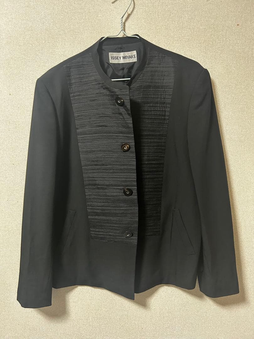 ジャケット・アウター ISSEY MIYAKE MAO COLLAR PLEATS JACKET