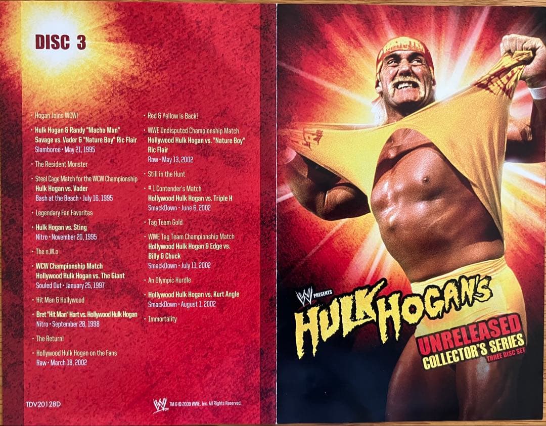 ハルク・ホーガン/WWEⓇハルク・ホーガン アンリリースド〈3枚組〉
