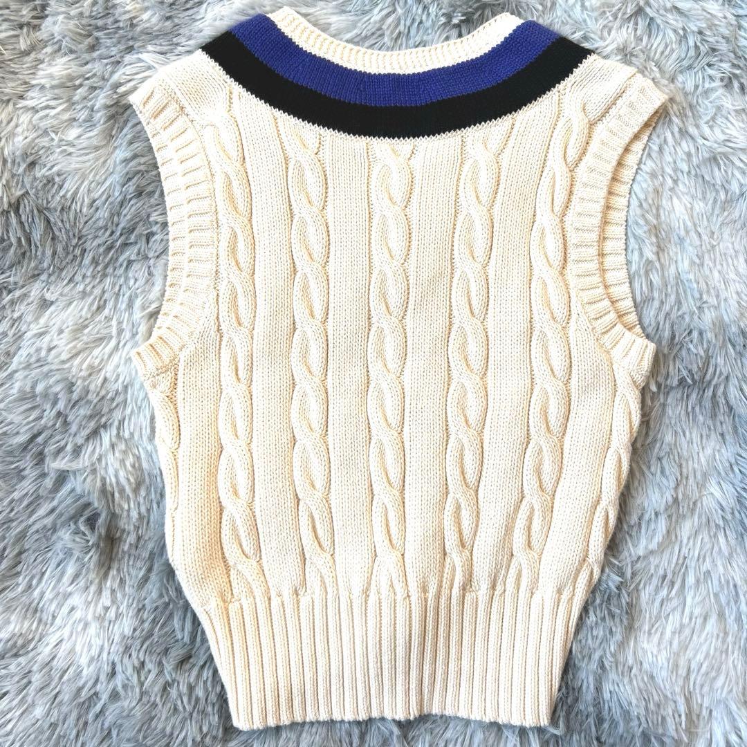 Polo Ralph Lauren コットンクリケット ベスト チルデンニット