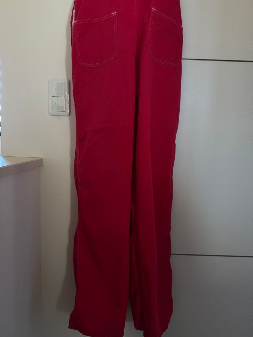 LIBERTY レッド オーバーオール ビンテージ 古着