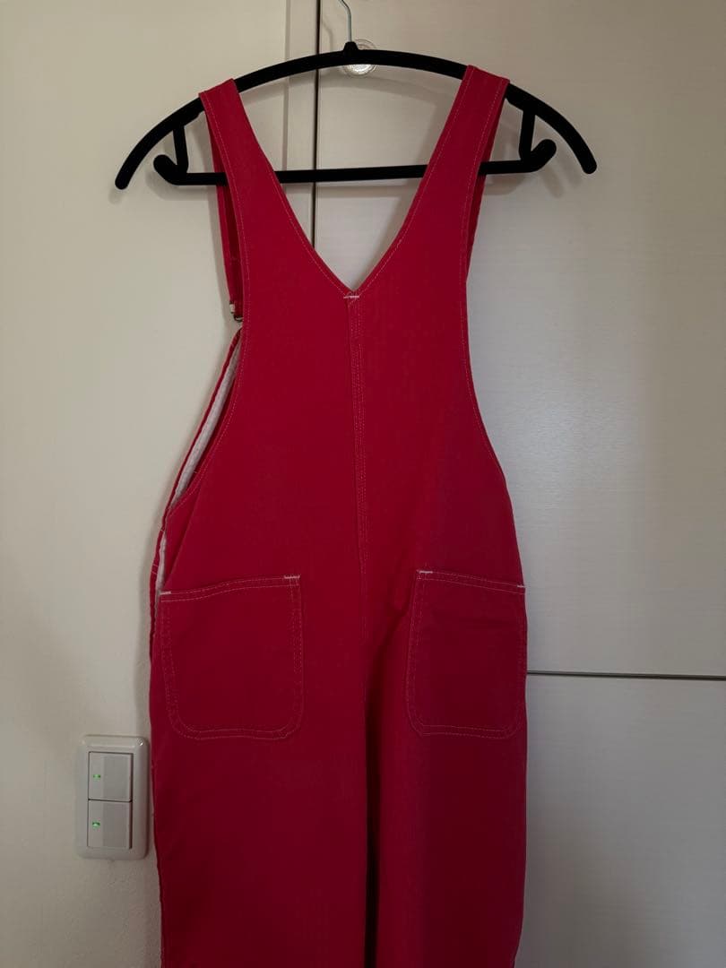 LIBERTY レッド オーバーオール ビンテージ 古着