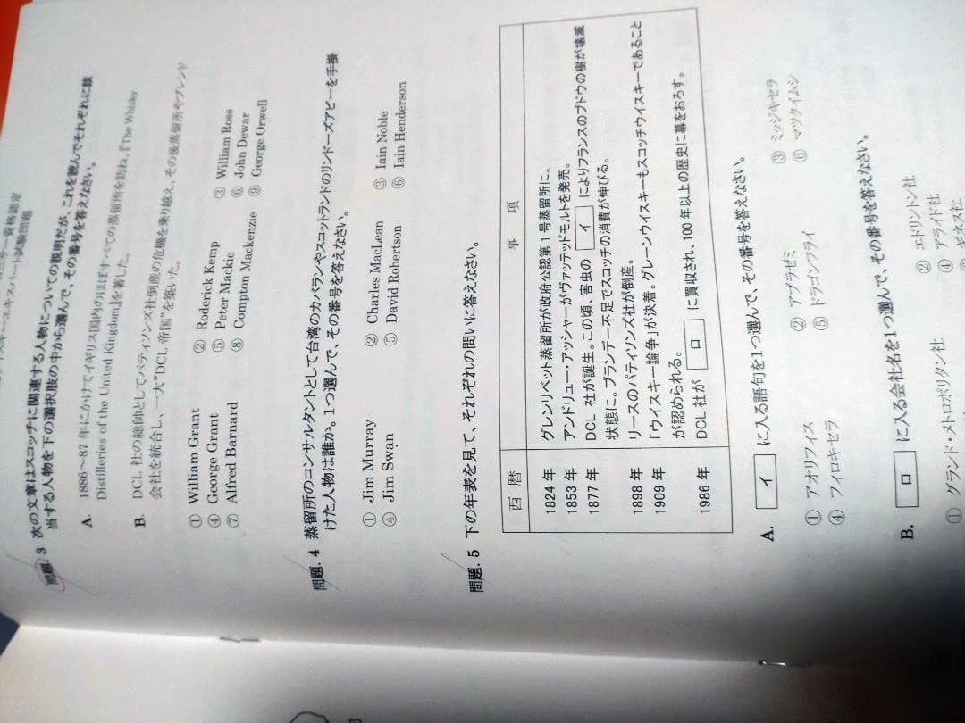 ウイスキーコニサー 教本・過去問題集セット ウイスキーエキスパート