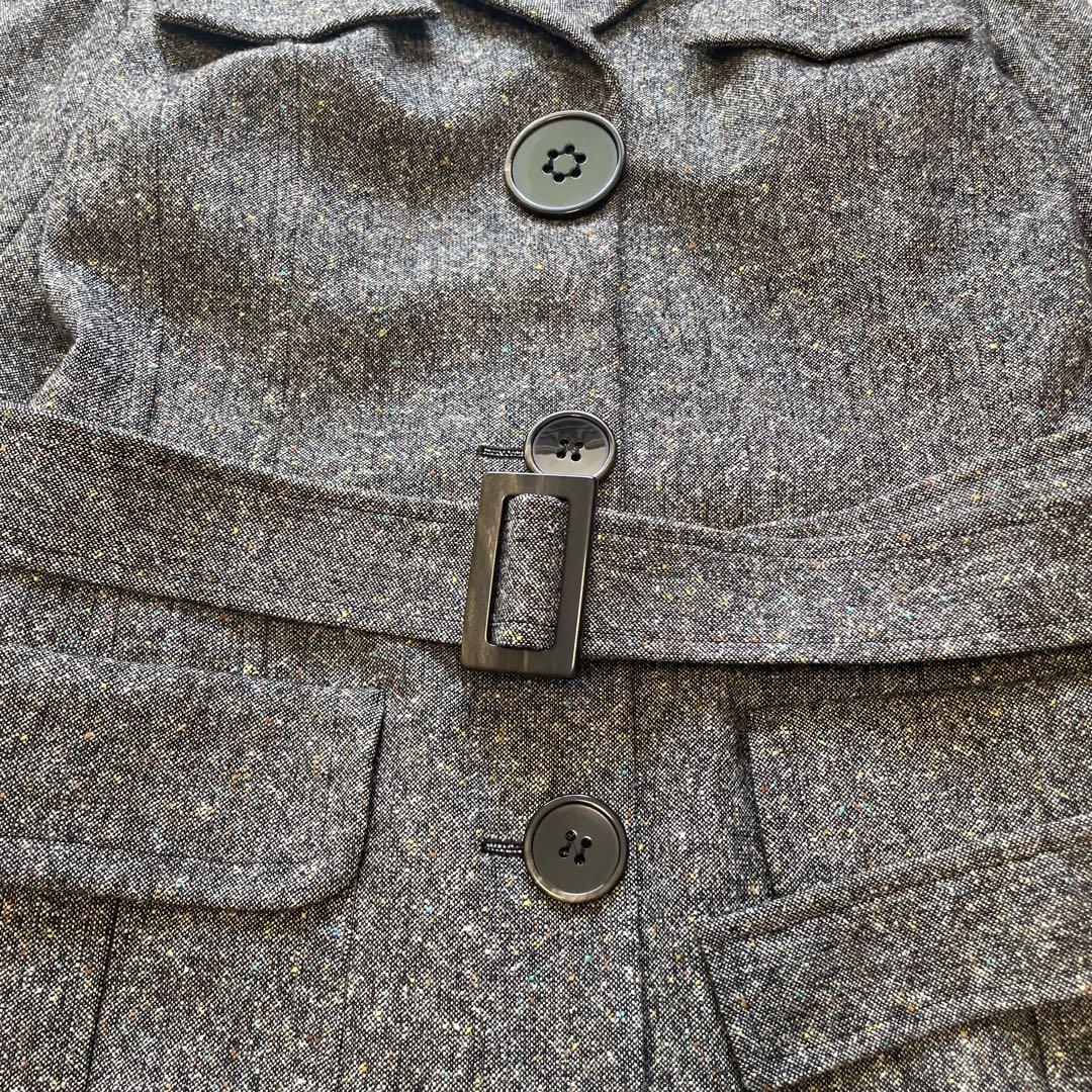 KENZO ケンゾー ウールブレンドチェスターコート ベルト付き 派手裏地