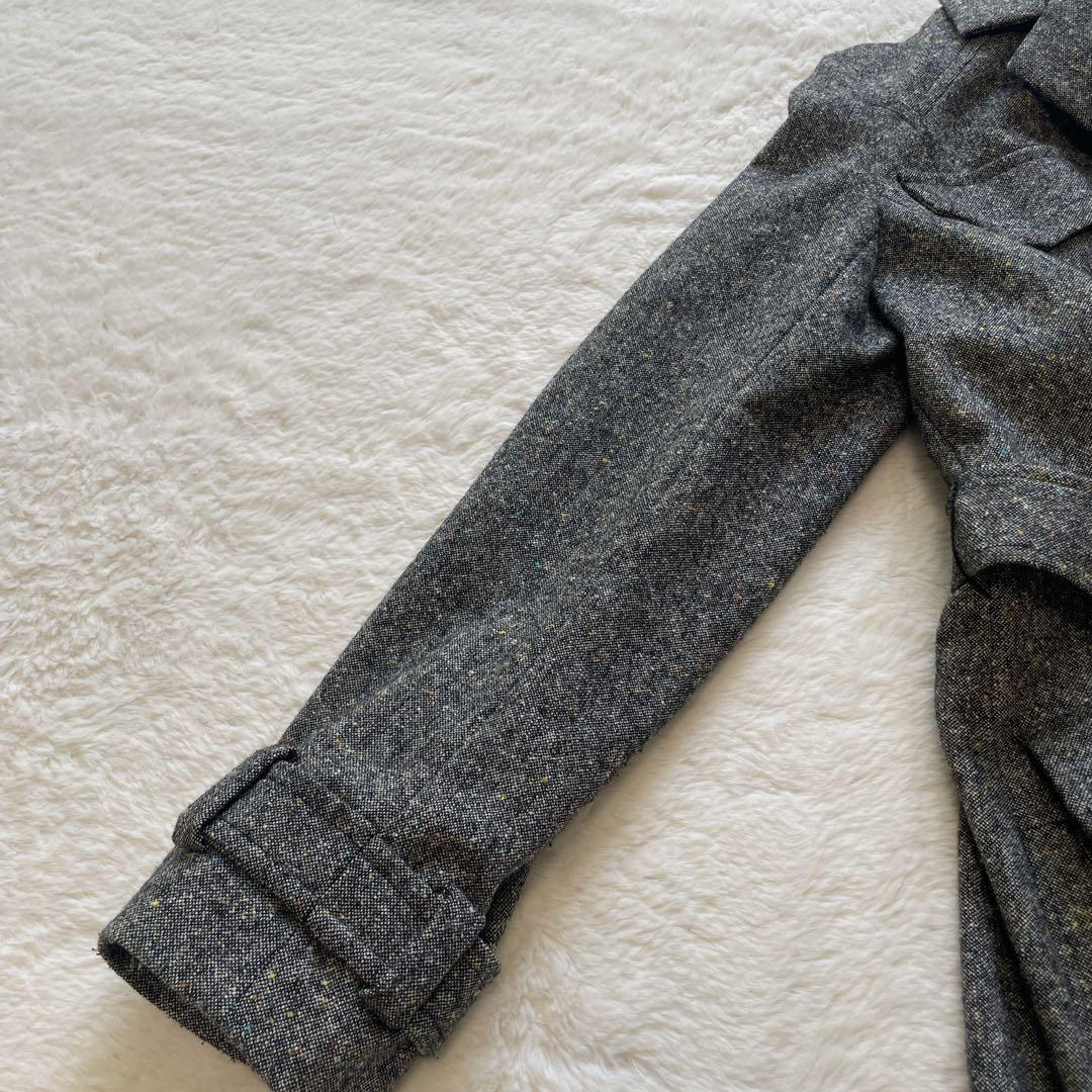 KENZO ケンゾー ウールブレンドチェスターコート ベルト付き 派手裏地