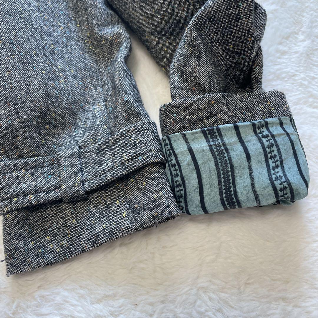 KENZO ケンゾー ウールブレンドチェスターコート ベルト付き 派手裏地