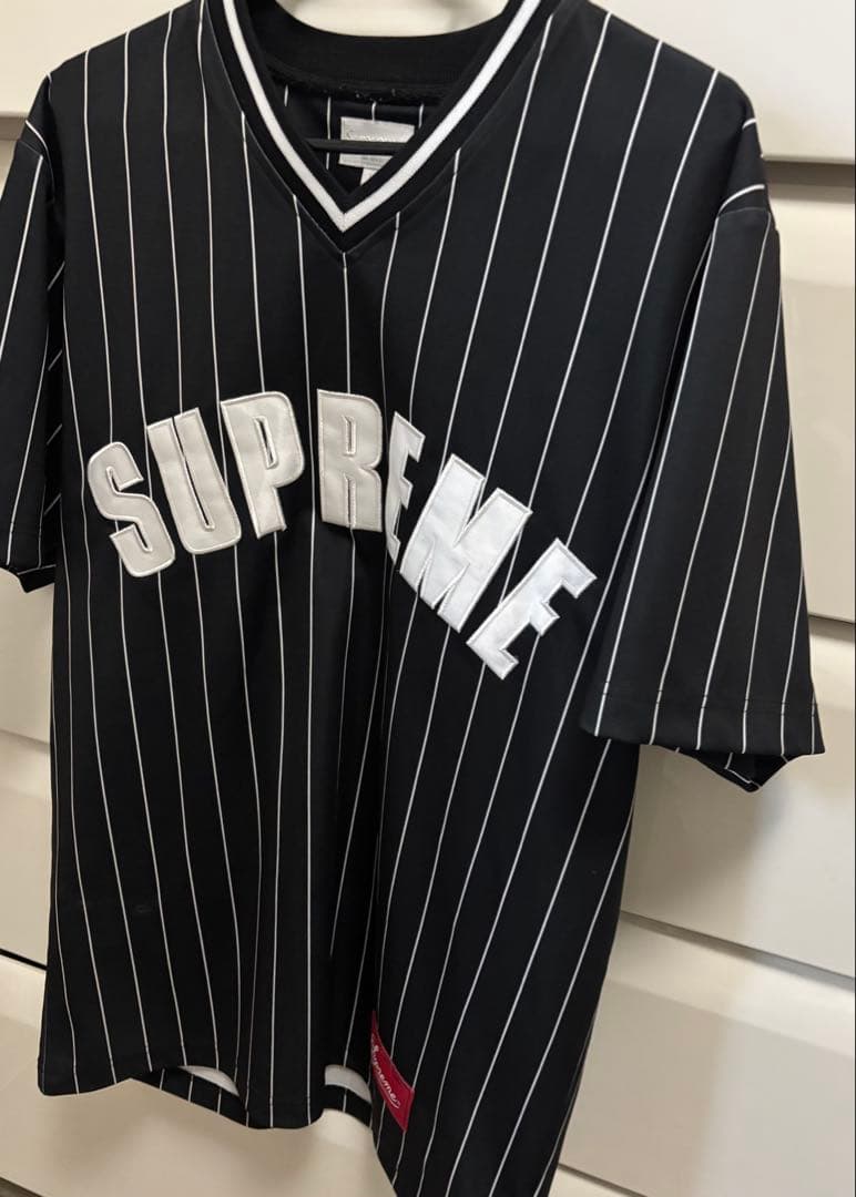 supreme　アーチロゴ　ベースボール　シャツ