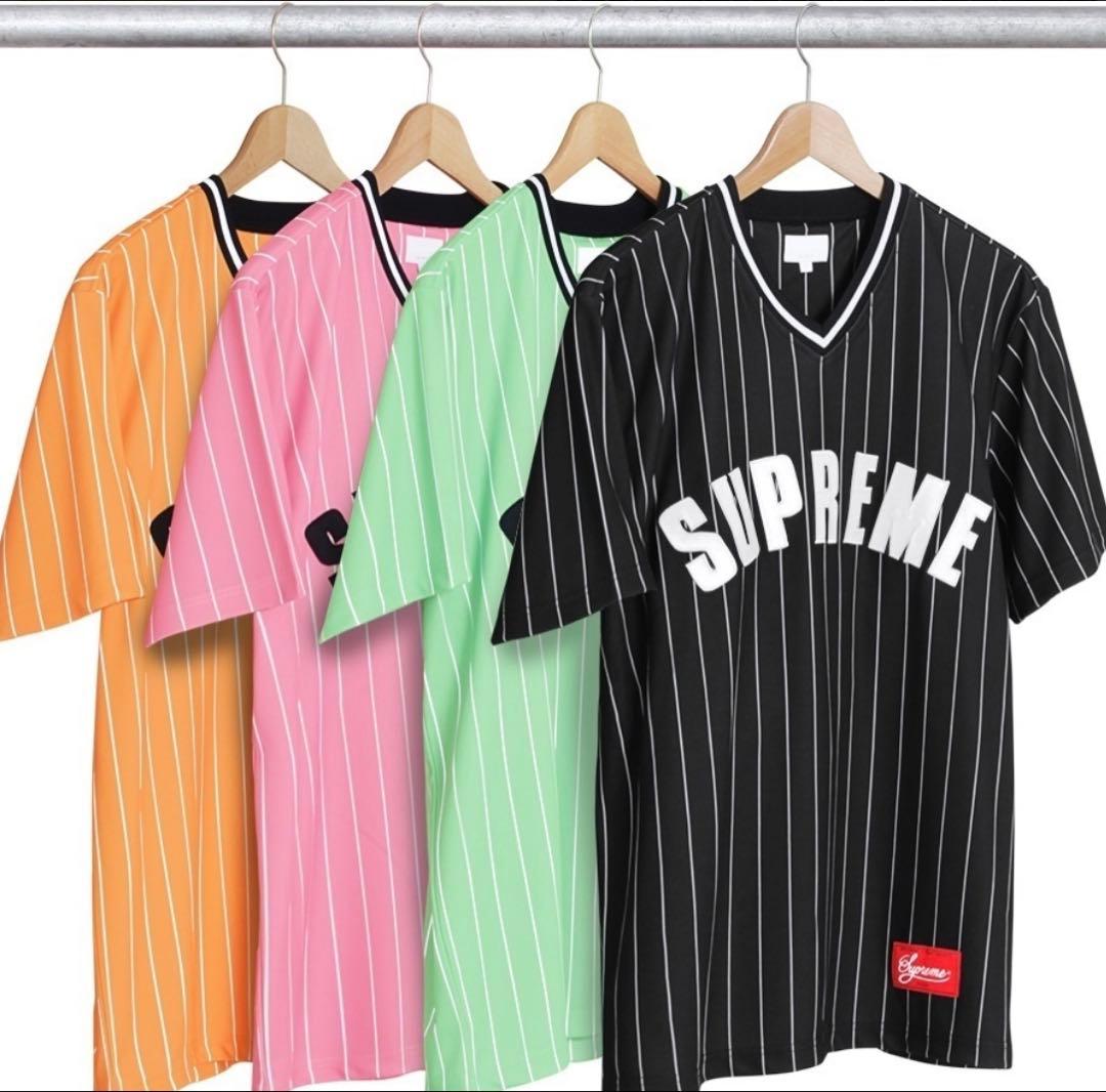 supreme　アーチロゴ　ベースボール　シャツ