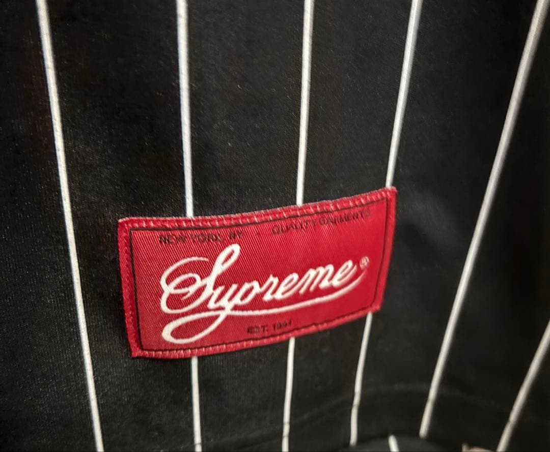 supreme　アーチロゴ　ベースボール　シャツ
