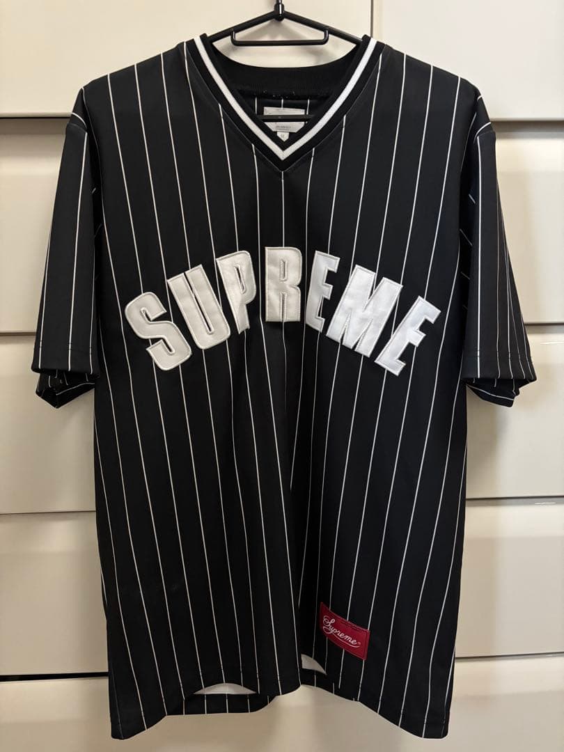 supreme　アーチロゴ　ベースボール　シャツ