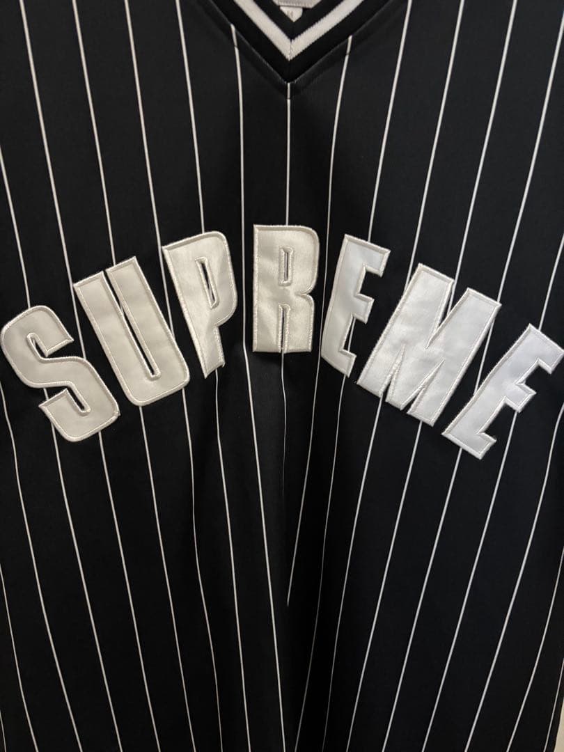 supreme　アーチロゴ　ベースボール　シャツ