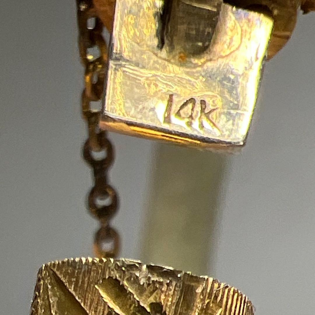 14K刻印　翡翠バングル　31g 東Y8-0109☆2Fトヒチサ