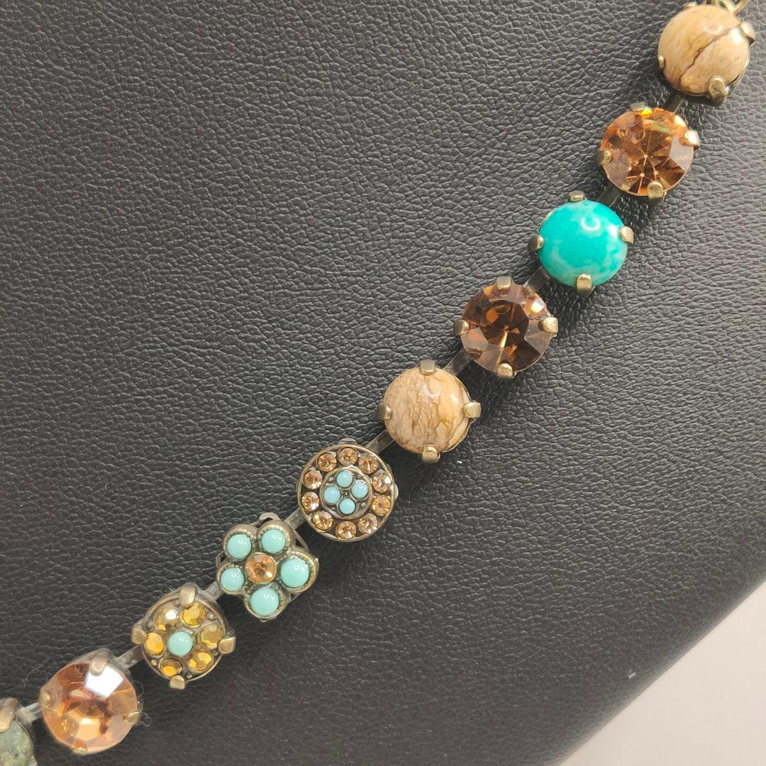 【美品】アマーロ AMARO ネックレス+ブレスレットセット 天然石 ターコイズ