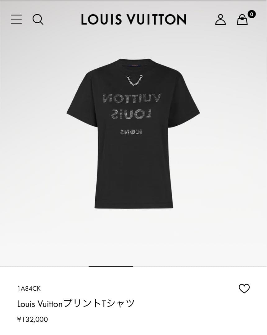 louis vuitton プリントTシャツ