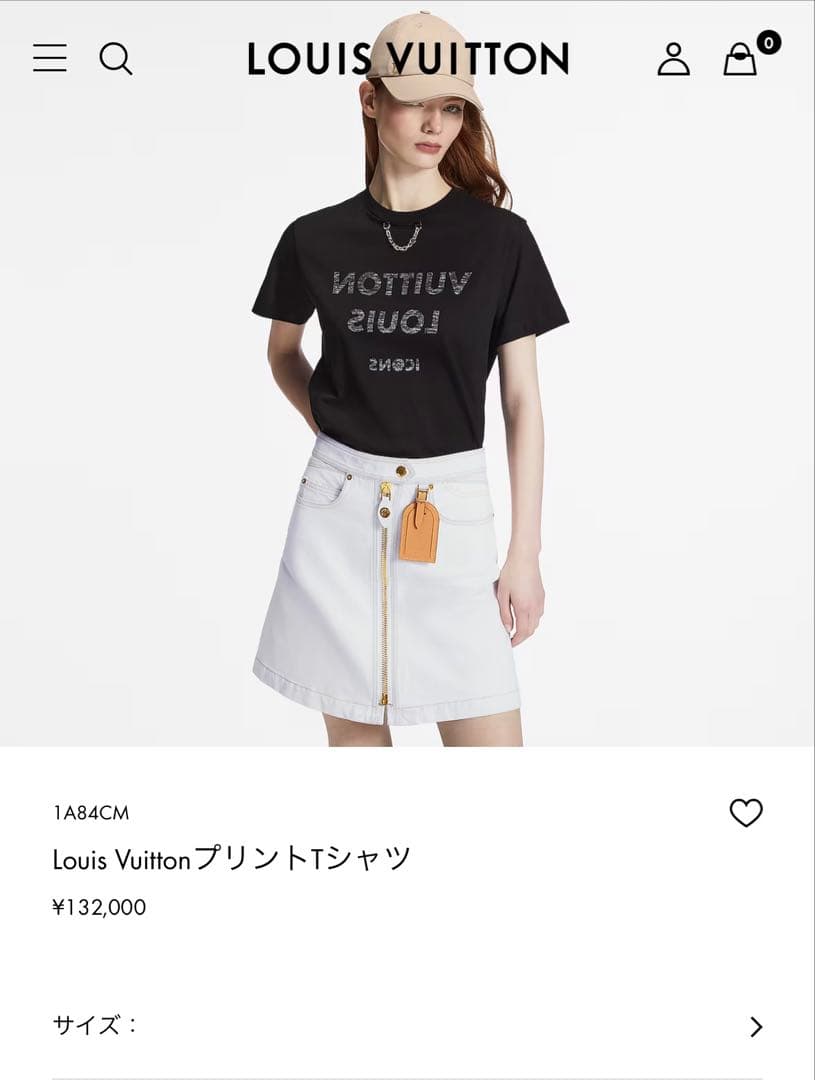 louis vuitton プリントTシャツ
