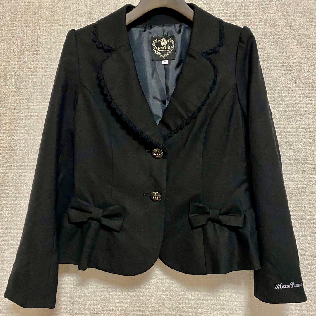 卒業式 メゾピアノ セット ネクタイ ワンピース ジャケット フリルスカート