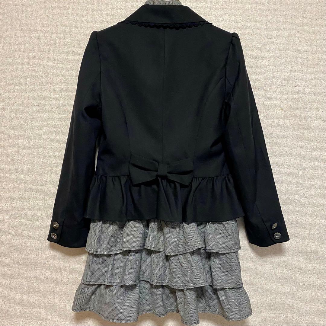 卒業式 メゾピアノ セット ネクタイ ワンピース ジャケット フリルスカート