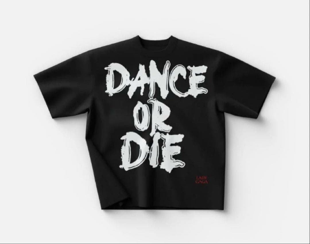 レディ・ガガ ENGLISH DATE BACK SS TEE 8番　Sサイズ