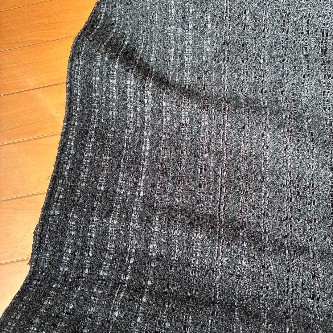 あおりんご　gypsohila ツィードノーカラージャケット