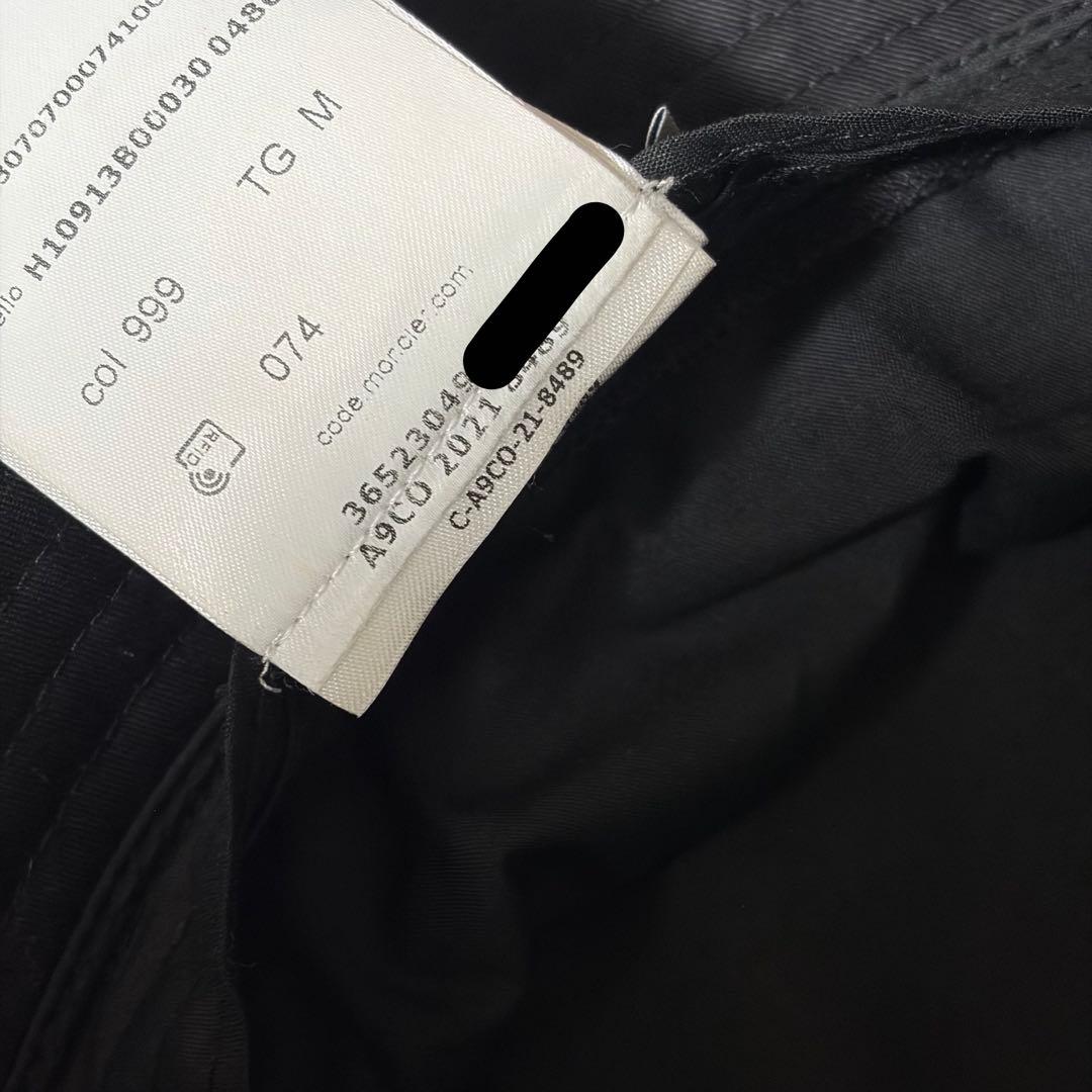 新品同様★ モンクレール　帽子　バケットハット　ブラック　黒　M 国内正規品