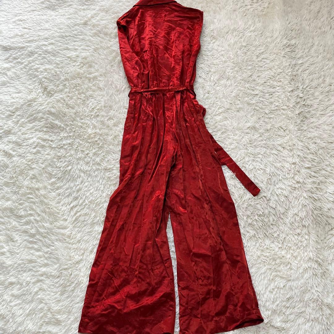 【美品】定価13万　ケイタマルヤマ　オリエンタルガーデンジャガード　レッド