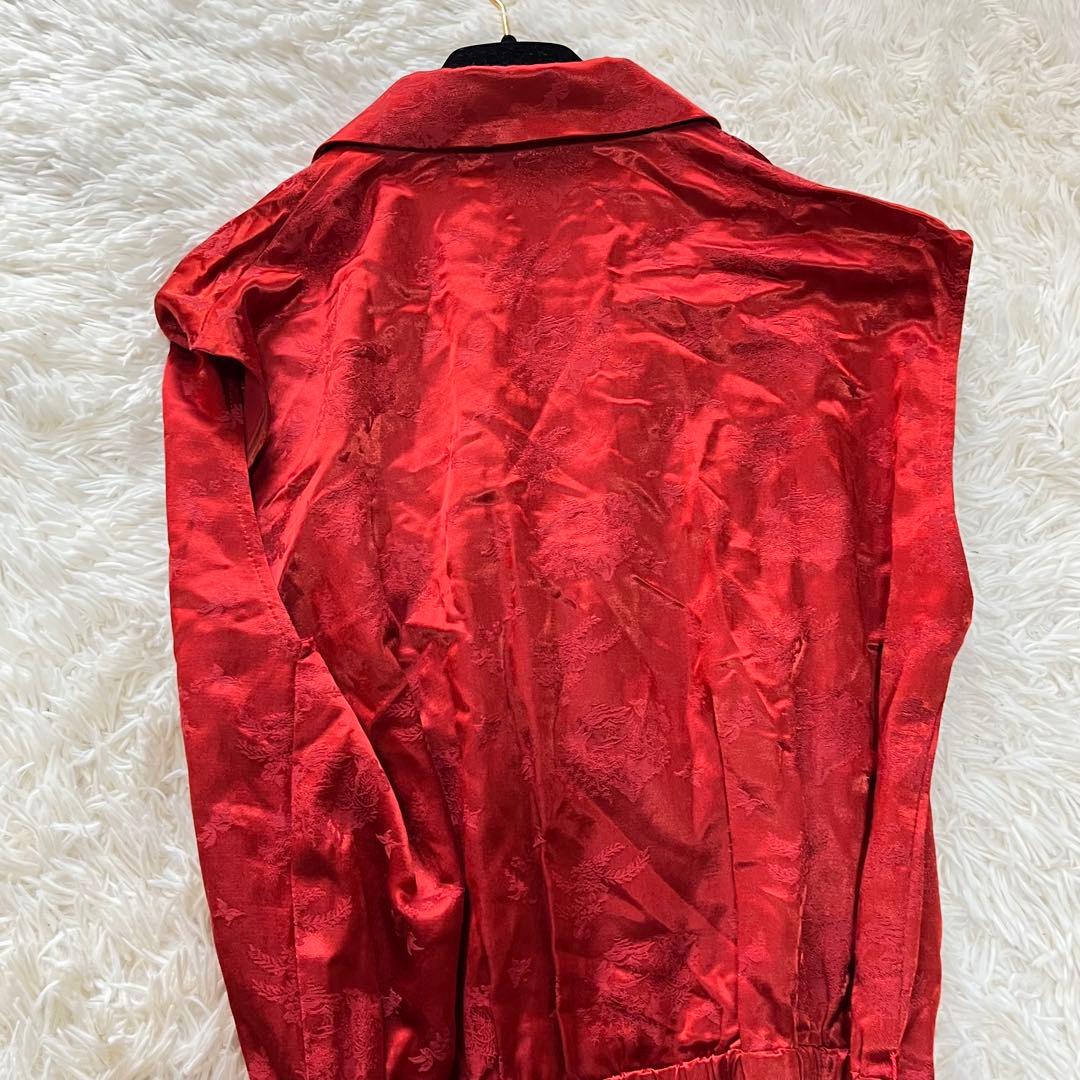 【美品】定価13万　ケイタマルヤマ　オリエンタルガーデンジャガード　レッド