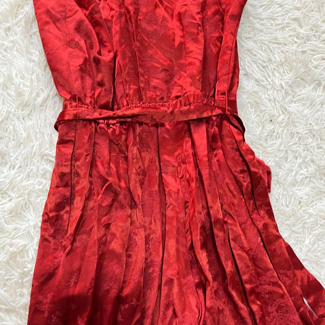 【美品】定価13万　ケイタマルヤマ　オリエンタルガーデンジャガード　レッド