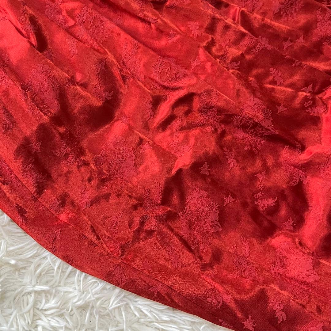 【美品】定価13万　ケイタマルヤマ　オリエンタルガーデンジャガード　レッド