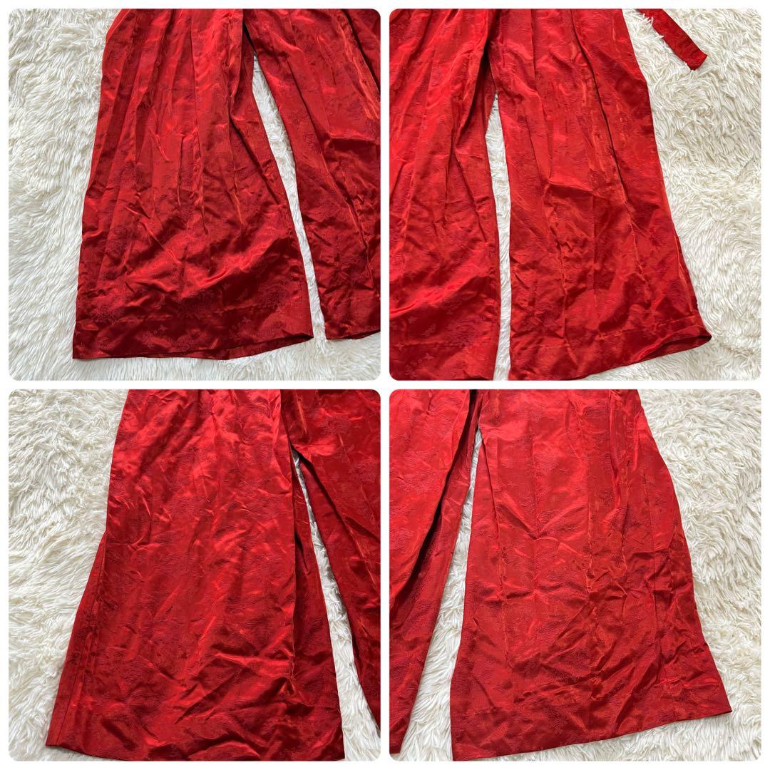 【美品】定価13万　ケイタマルヤマ　オリエンタルガーデンジャガード　レッド