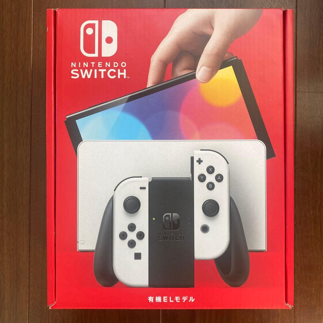 【新品未開封】Nintendo Switch有機ELモデルホワイト+保護フィルム