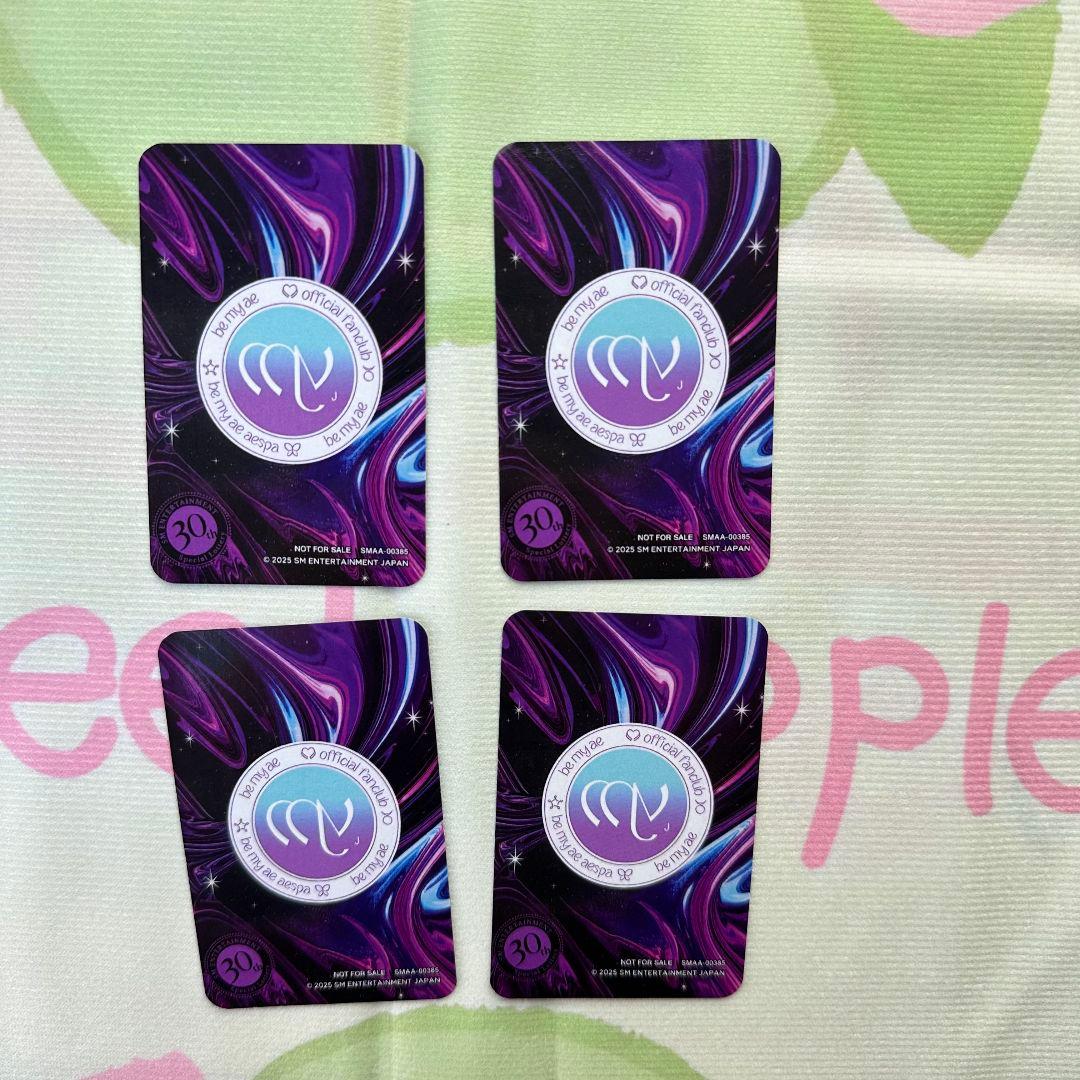 aespa SM Anniversary 30th 抽選 当選 トレカ 4枚