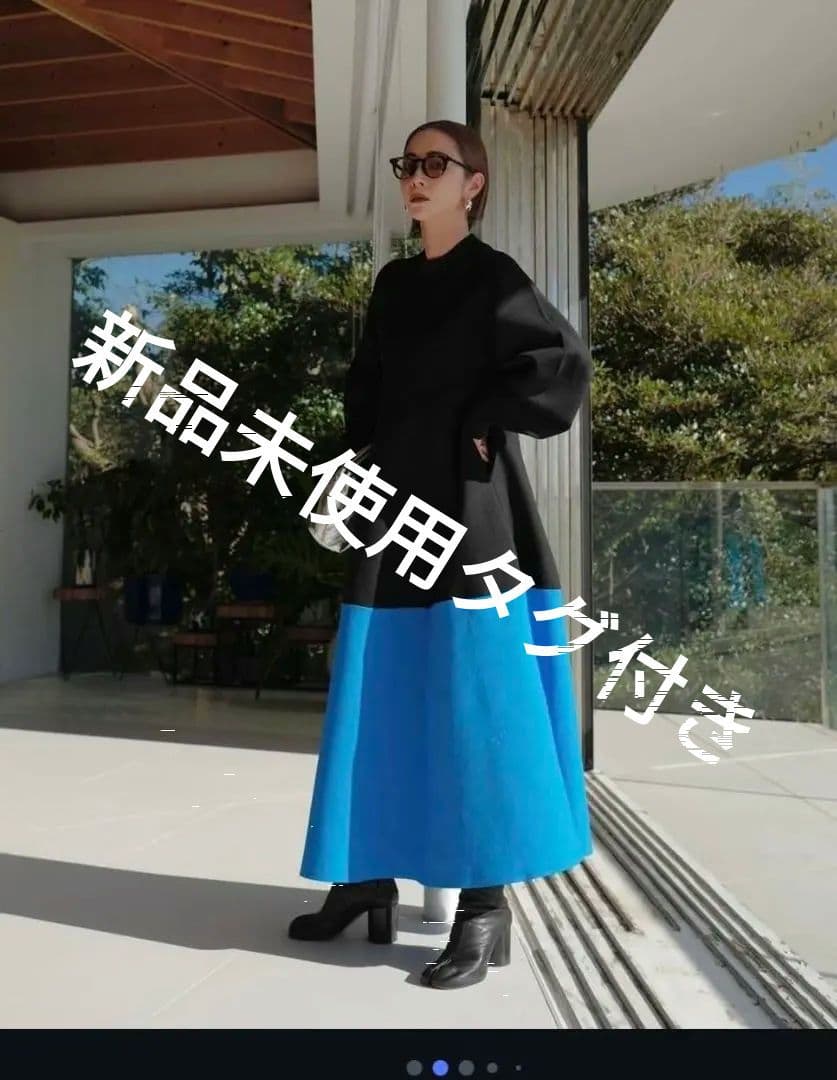 【新品タグ付】OMMO×荻原桃子 ニットワンピース オシャレ オーエムエムオー