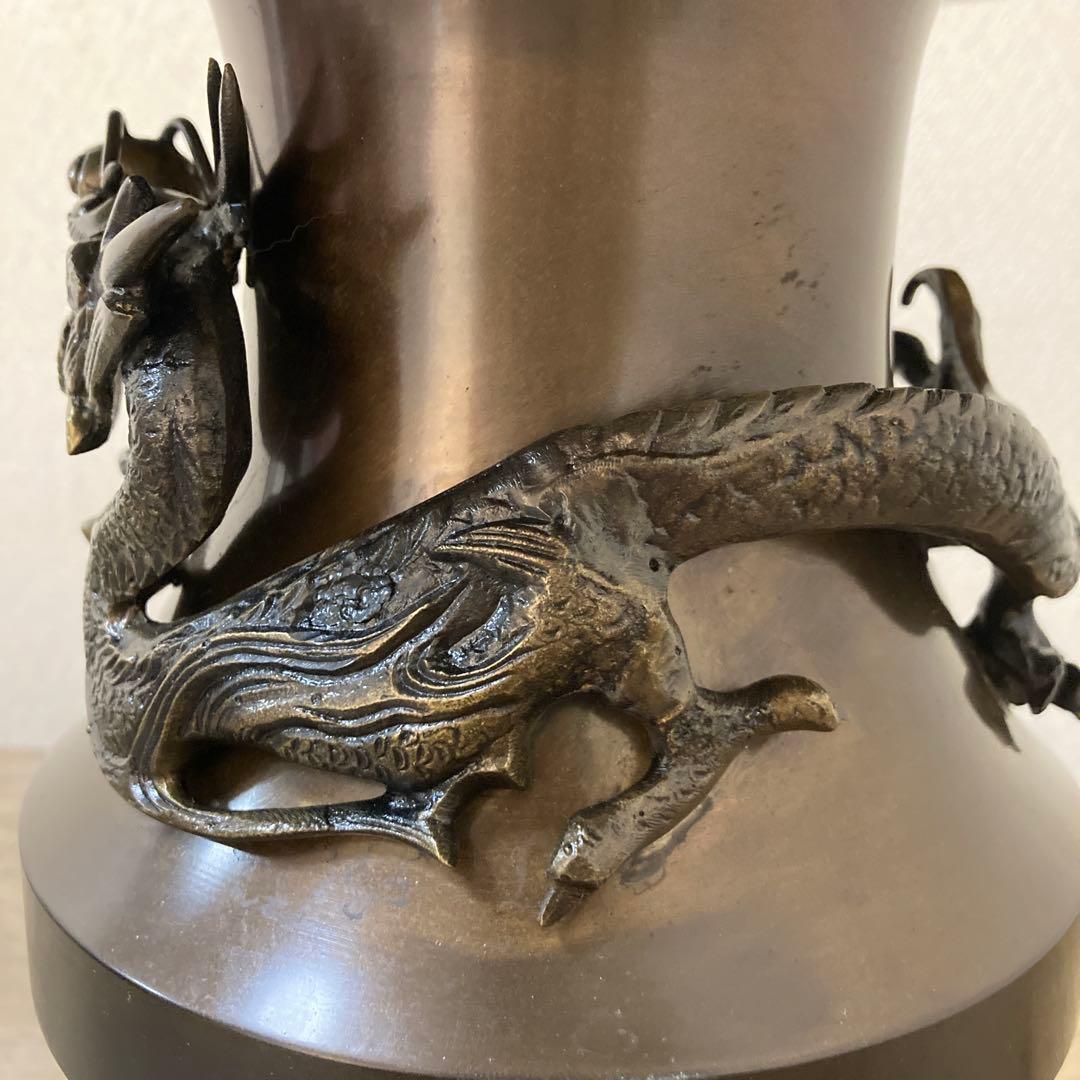 高岡銅器　薄端　中光　花器　茶道具〈検 池坊　華道　いけ花