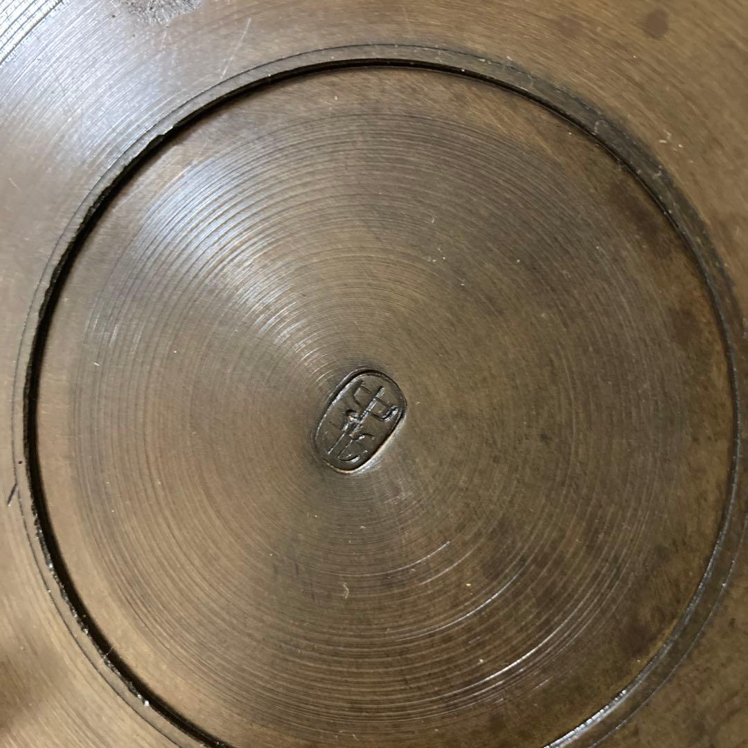 高岡銅器　薄端　中光　花器　茶道具〈検 池坊　華道　いけ花