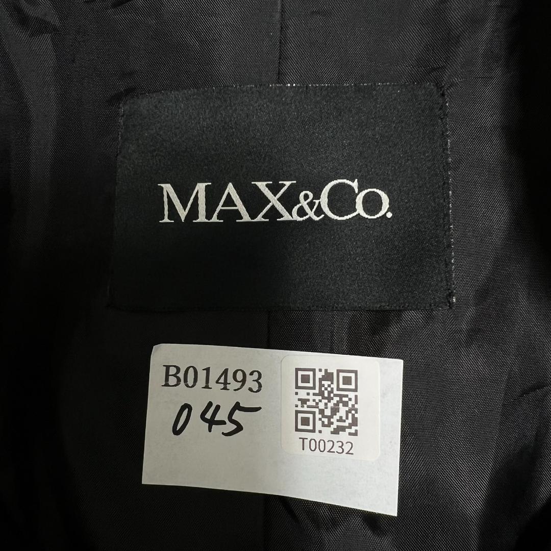 極美品 マックスマーラ 襟ベロア チェスターコート Aライン ウール B1493