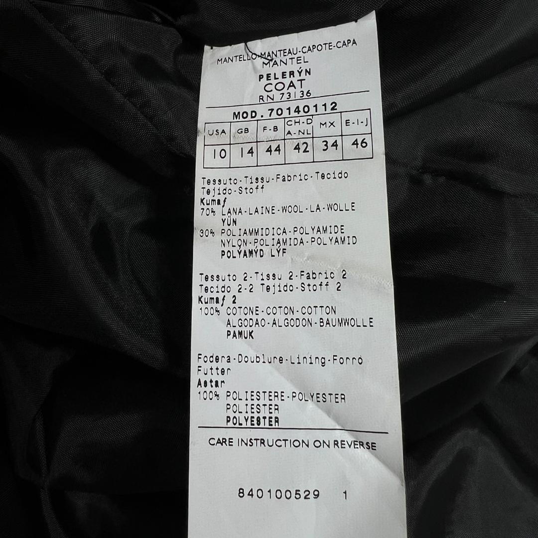 極美品 マックスマーラ 襟ベロア チェスターコート Aライン ウール B1493