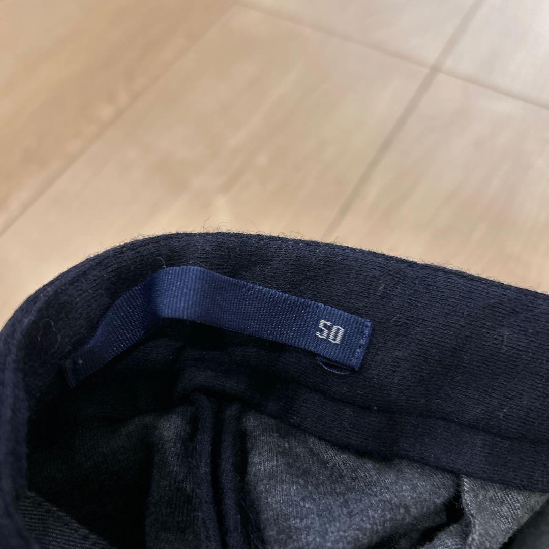 【美品】INCOTEX インコテックス ウールコットンスラックス XLサイズ