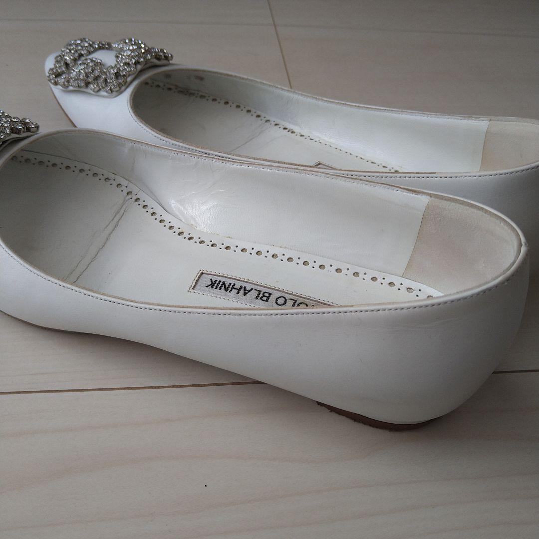 【8月中お値下げ】MANOLO BLAHNIK ハンギシ フラットシューズ
