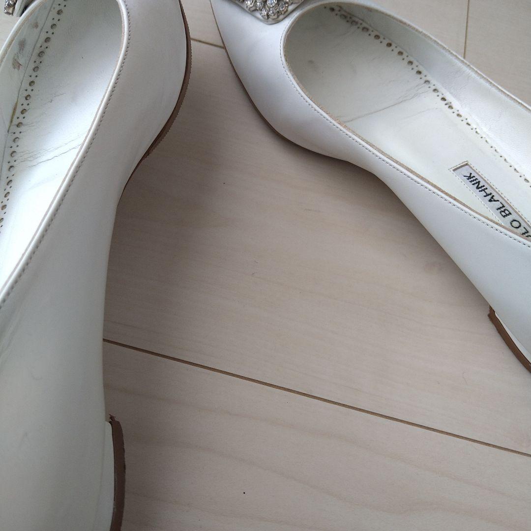 【8月中お値下げ】MANOLO BLAHNIK ハンギシ フラットシューズ