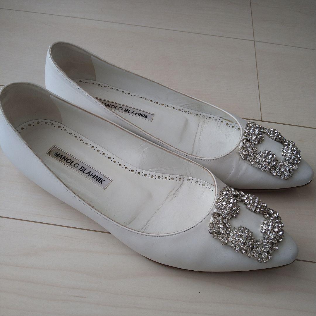 【8月中お値下げ】MANOLO BLAHNIK ハンギシ フラットシューズ