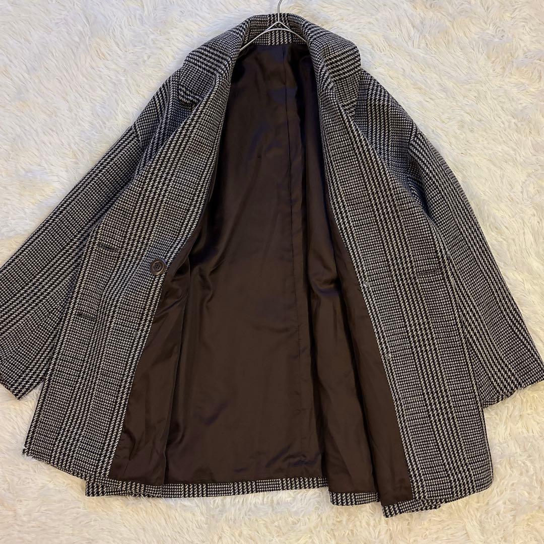 【極美品】ジャーナルスタンダードレリューム　ダブルカラー　チェックコート 茶