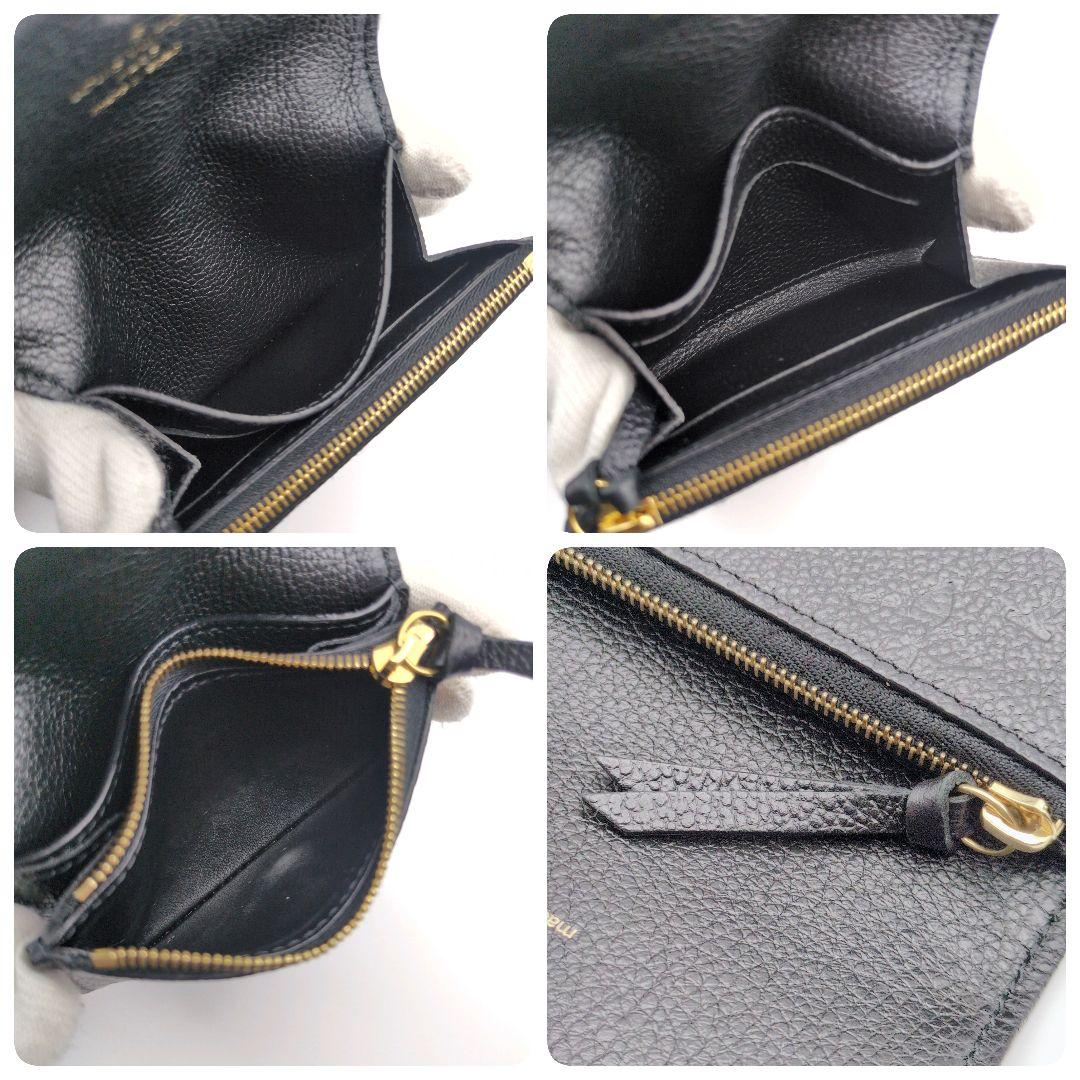 IC搭載 美品✨ルイヴィトン ミニ財布 ポルトモネ ロザリ アンプラント 黒